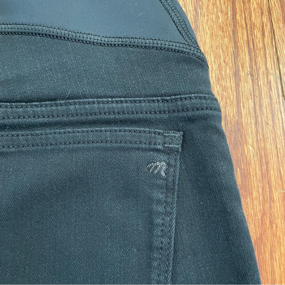 Madewell Maternity Over-the-Belly Skinny Jeans in Lunar Wash Black size 24 - Picture 11 of 16